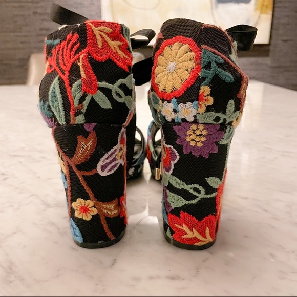 New York & Company Embroidered Platform Sandals - Picture 7 of 9